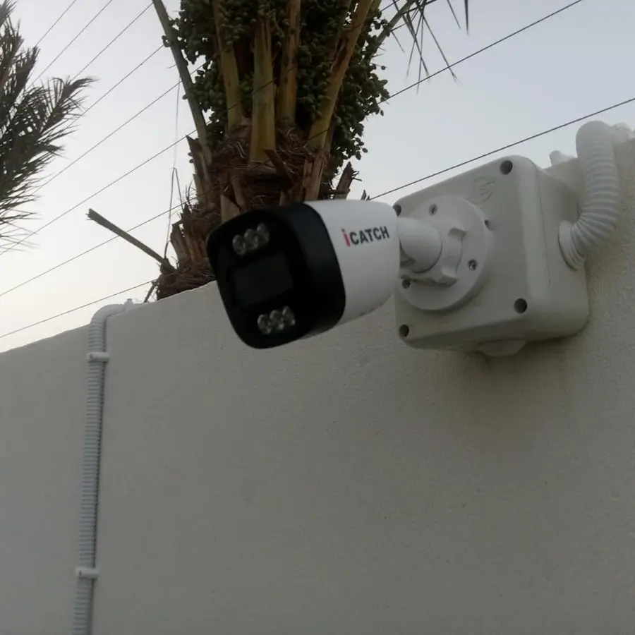 Boundary Wall CCTV installation